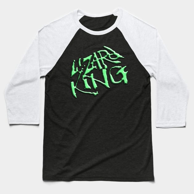 lizard king Baseball T-Shirt by OMARMAH